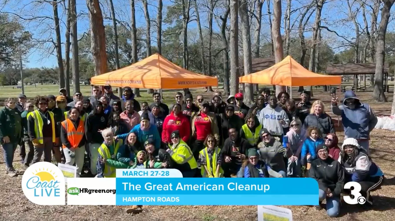 AskHRGreen preps for “Great American Cleanup” with thousands participating in Hampton Roads on Coast Live